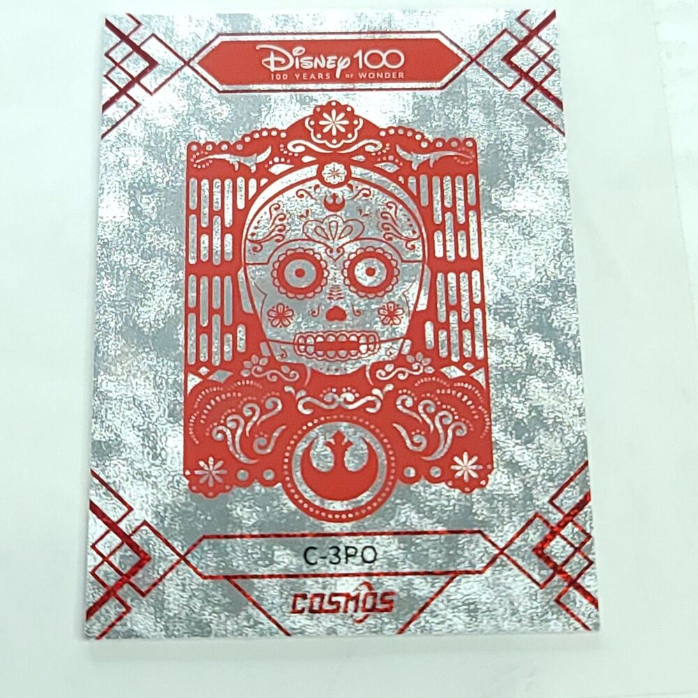 C-3PO Day Of Dead Cosmos KAKAWOW Disney 100 All-Star Paper Cut #087/159